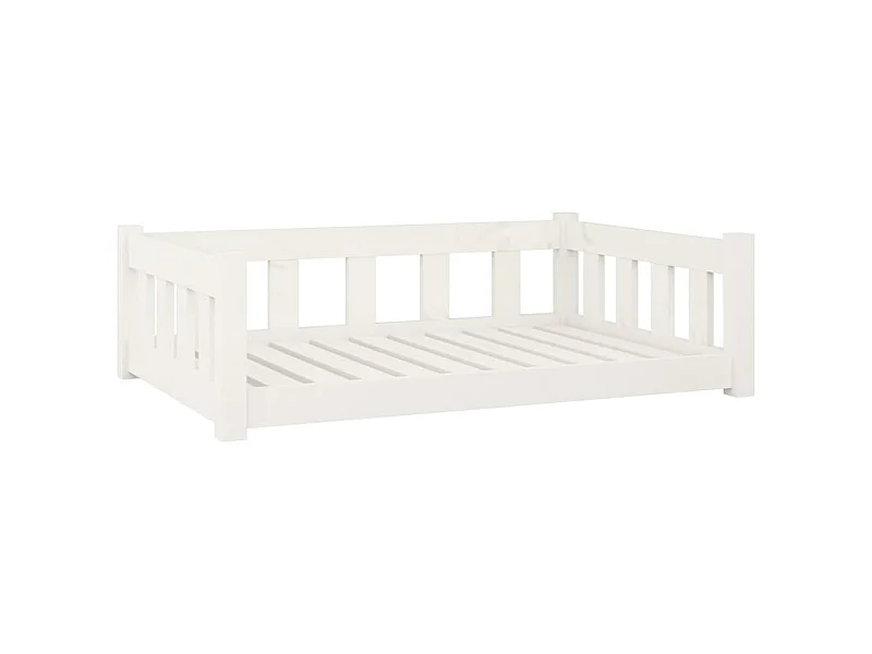 Rinara  Lit pour cen blanc 95,5x65,5x28 cm bois de pin solide