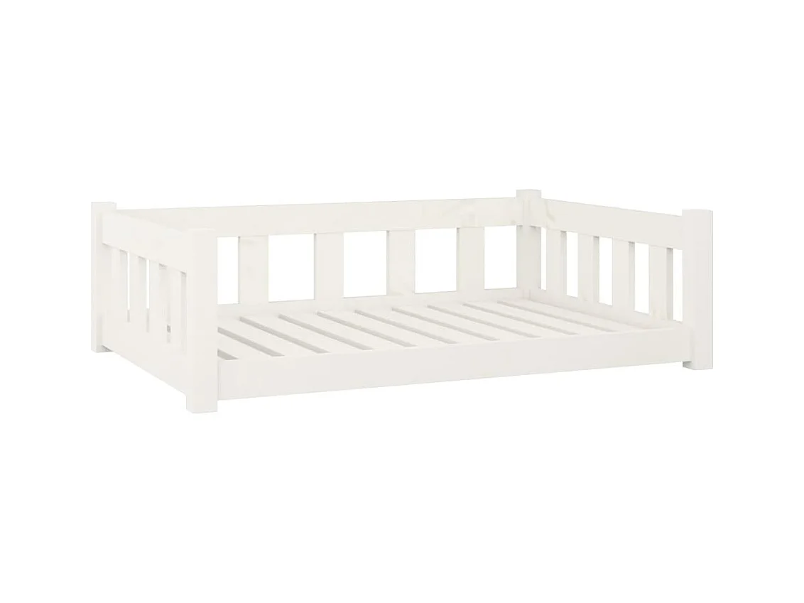 Rinara  Lit pour cen blanc 95,5x65,5x28 cm bois de pin solide