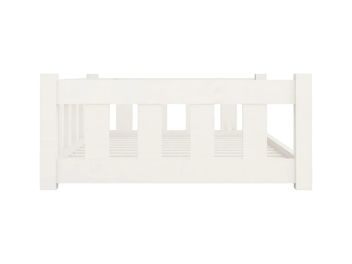 Rinara  Lit pour cen blanc 95,5x65,5x28 cm bois de pin solide