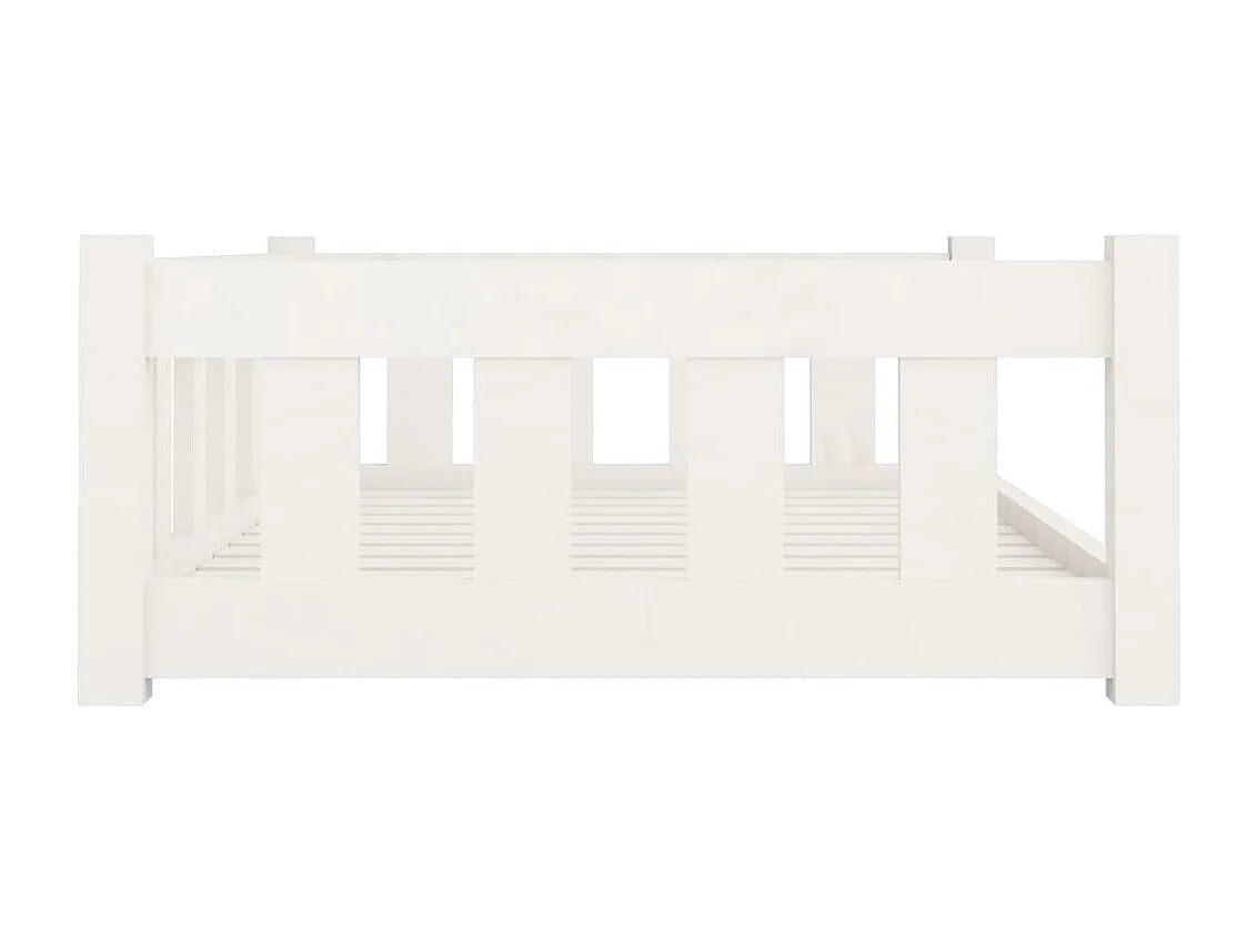 Rinara  Lit pour cen blanc 95,5x65,5x28 cm bois de pin solide