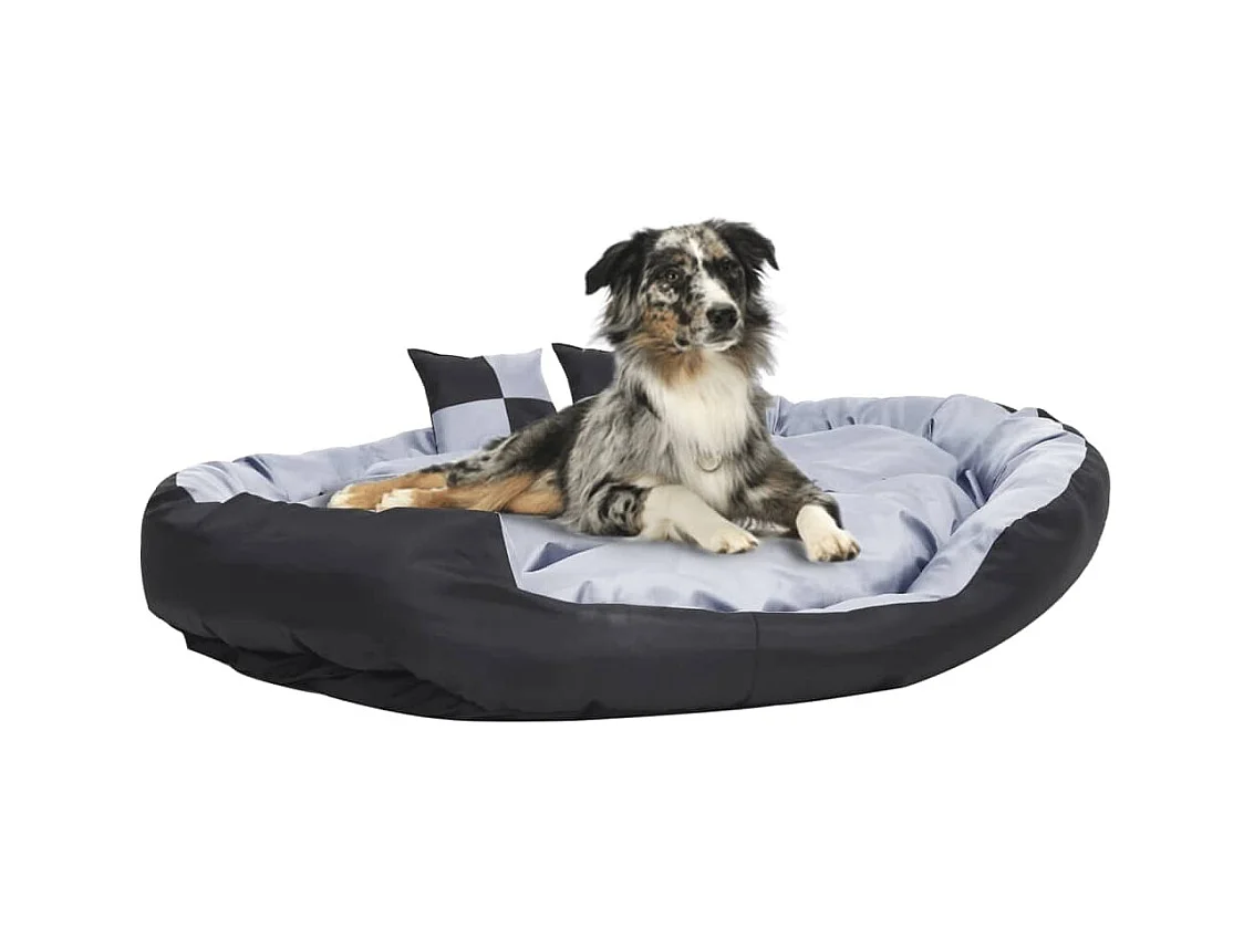 Iris Leigh  Coussin réversible lavable pour cen Gris et noir 150x120x25cm