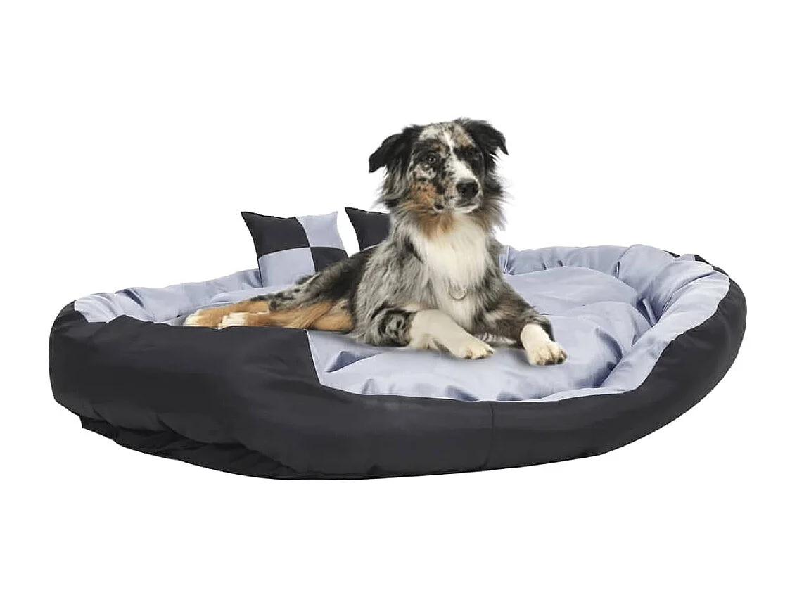 Iris Leigh  Coussin réversible lavable pour cen Gris et noir 150x120x25cm