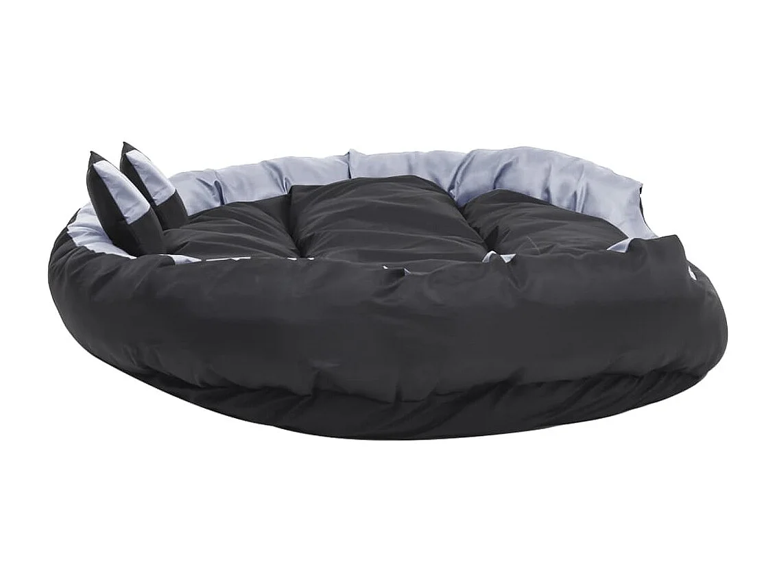 Iris Leigh  Coussin réversible lavable pour cen Gris et noir 150x120x25cm