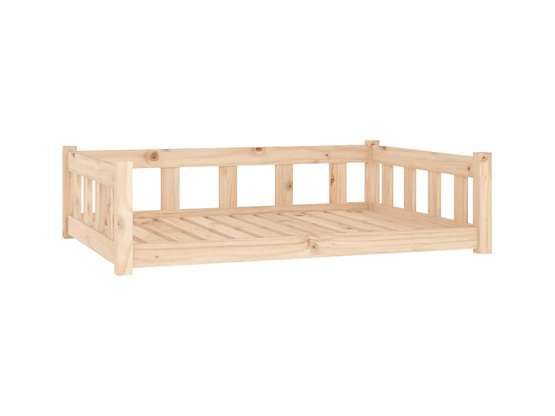 Rinara  Hondenbed 105,5x75,5x28 cm massief grenenhout