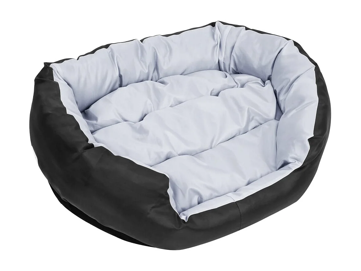 Iris Leigh  Coussin réversible lavable pour cen Gris et noir 85x70x20 cm