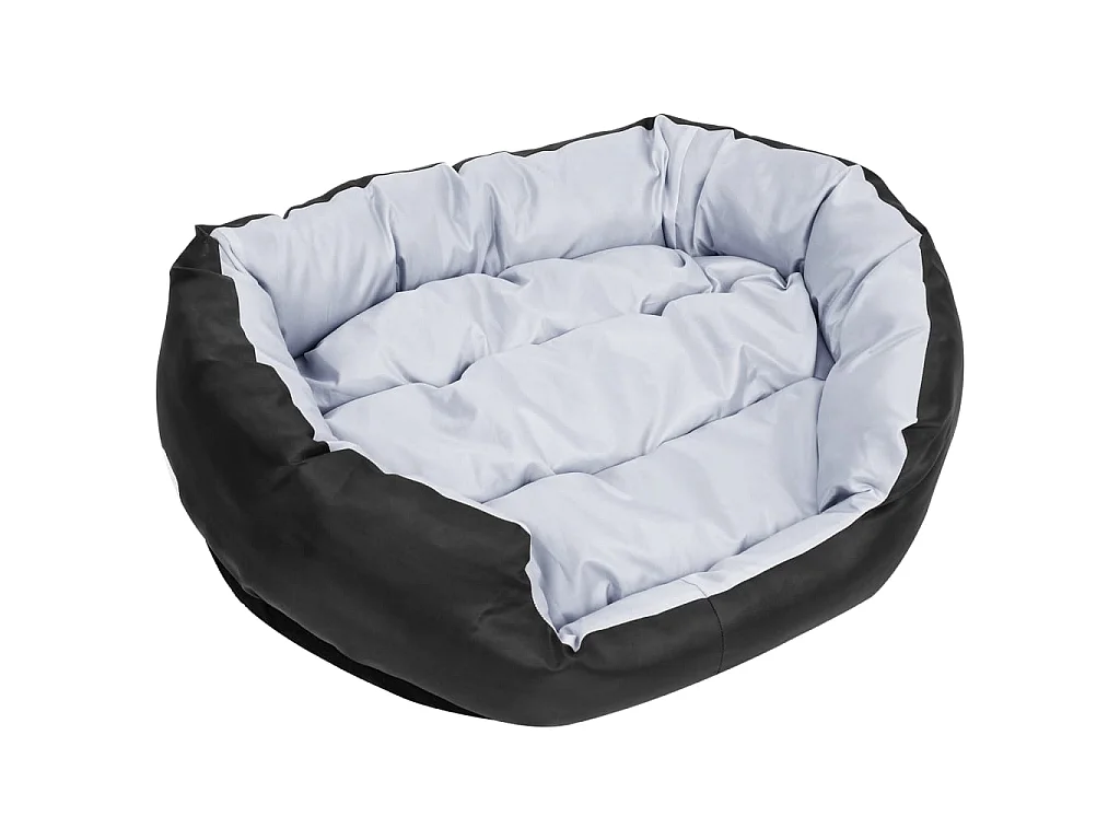 Iris Leigh  Coussin réversible lavable pour cen Gris et noir 85x70x20 cm