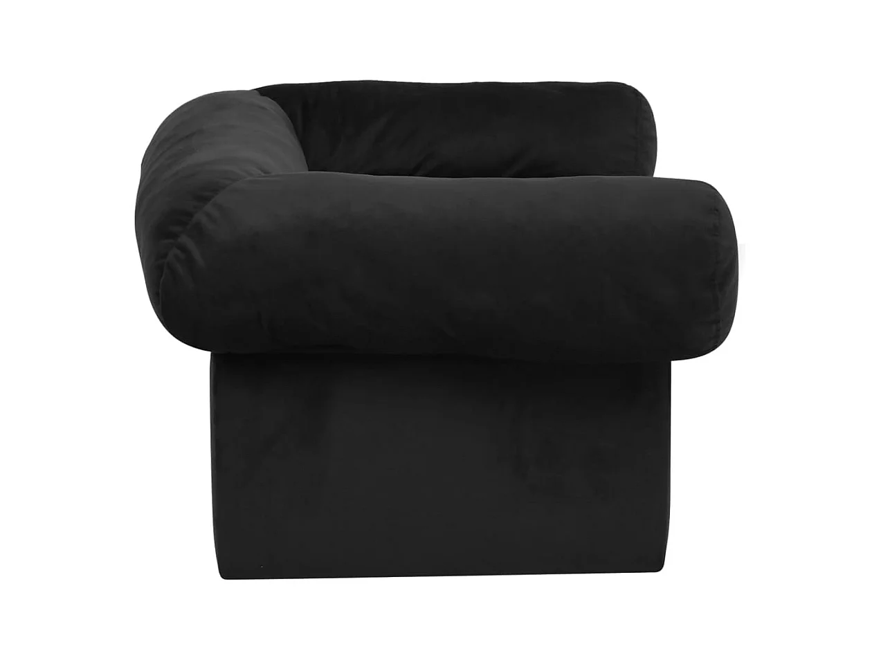 Mjorn  Canapé pour cen avec tiroir Noir 75x50x38 cm Peluche