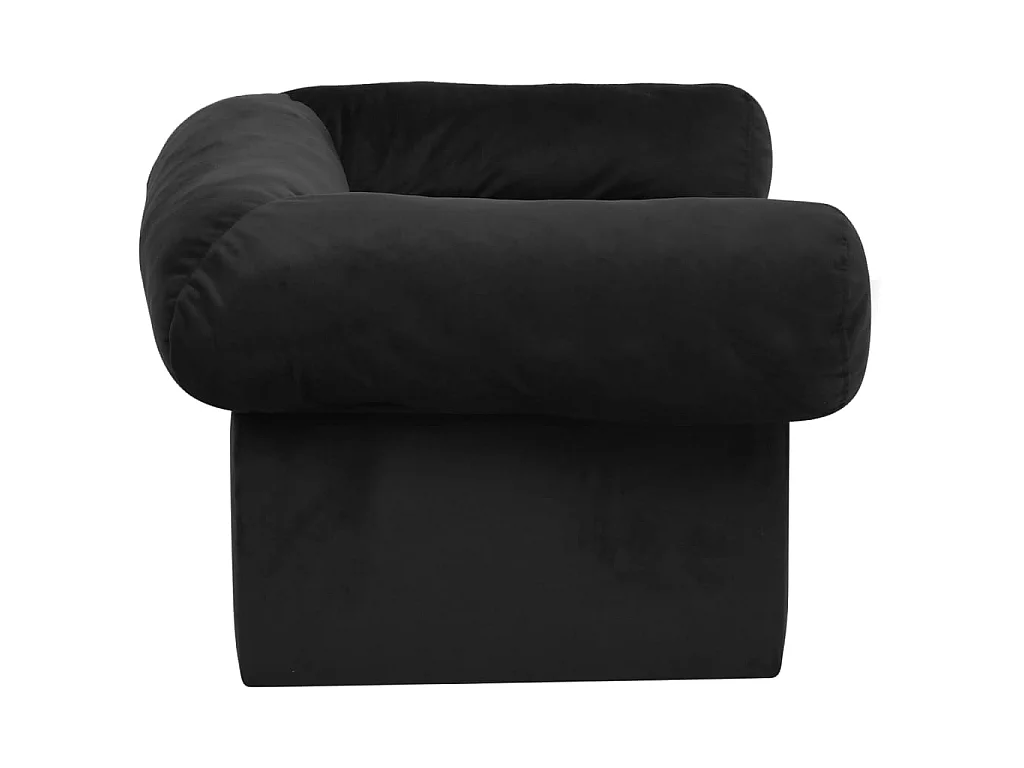 Mjorn  Canapé pour cen avec tiroir Noir 75x50x38 cm Peluche