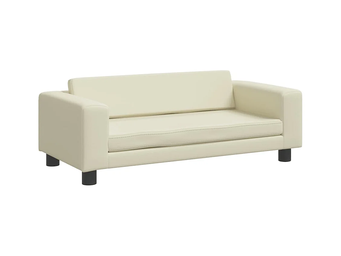 Grace  Lit pour cen avec extension crème 100x50x30 cm similicuir