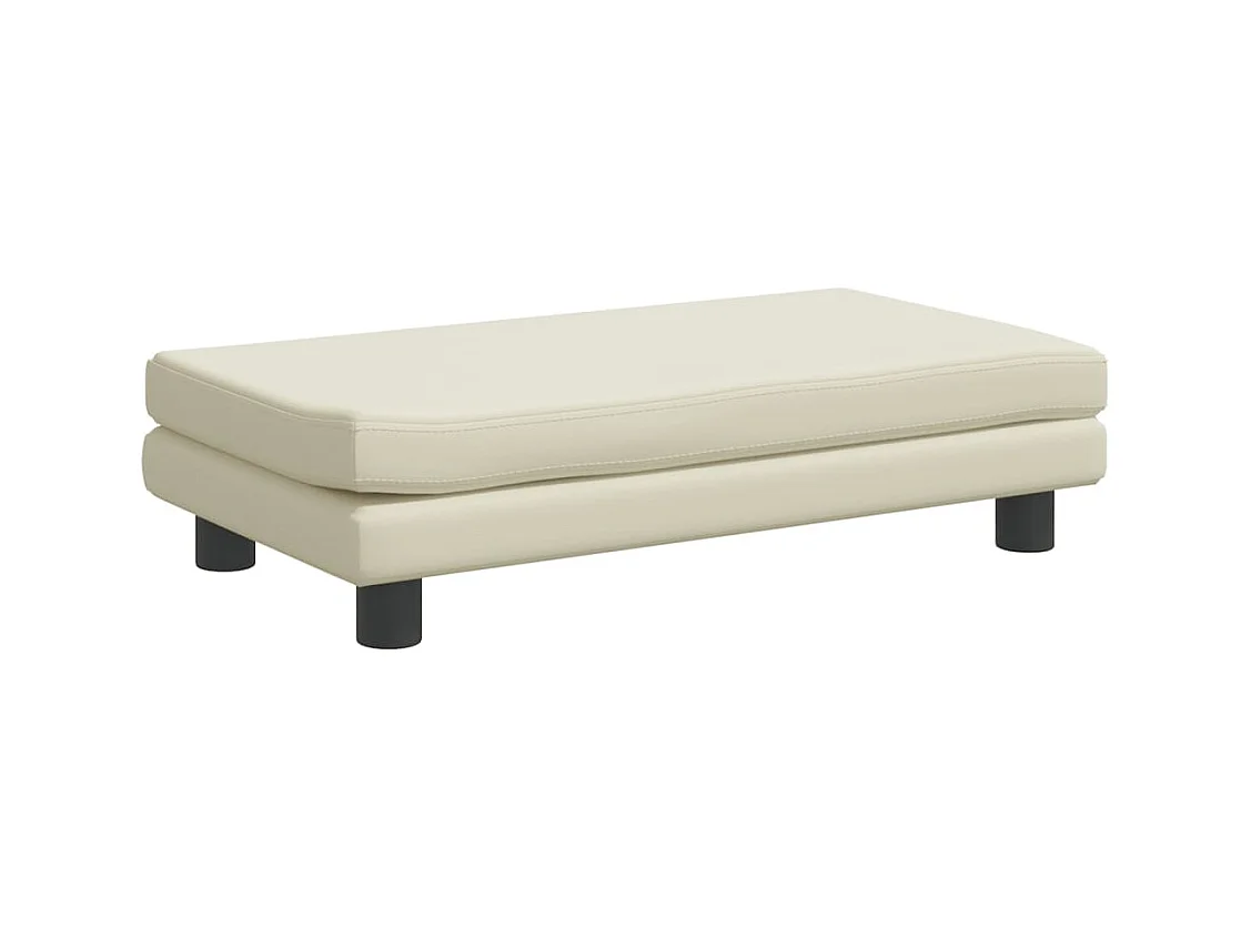 Grace  Lit pour cen avec extension crème 100x50x30 cm similicuir