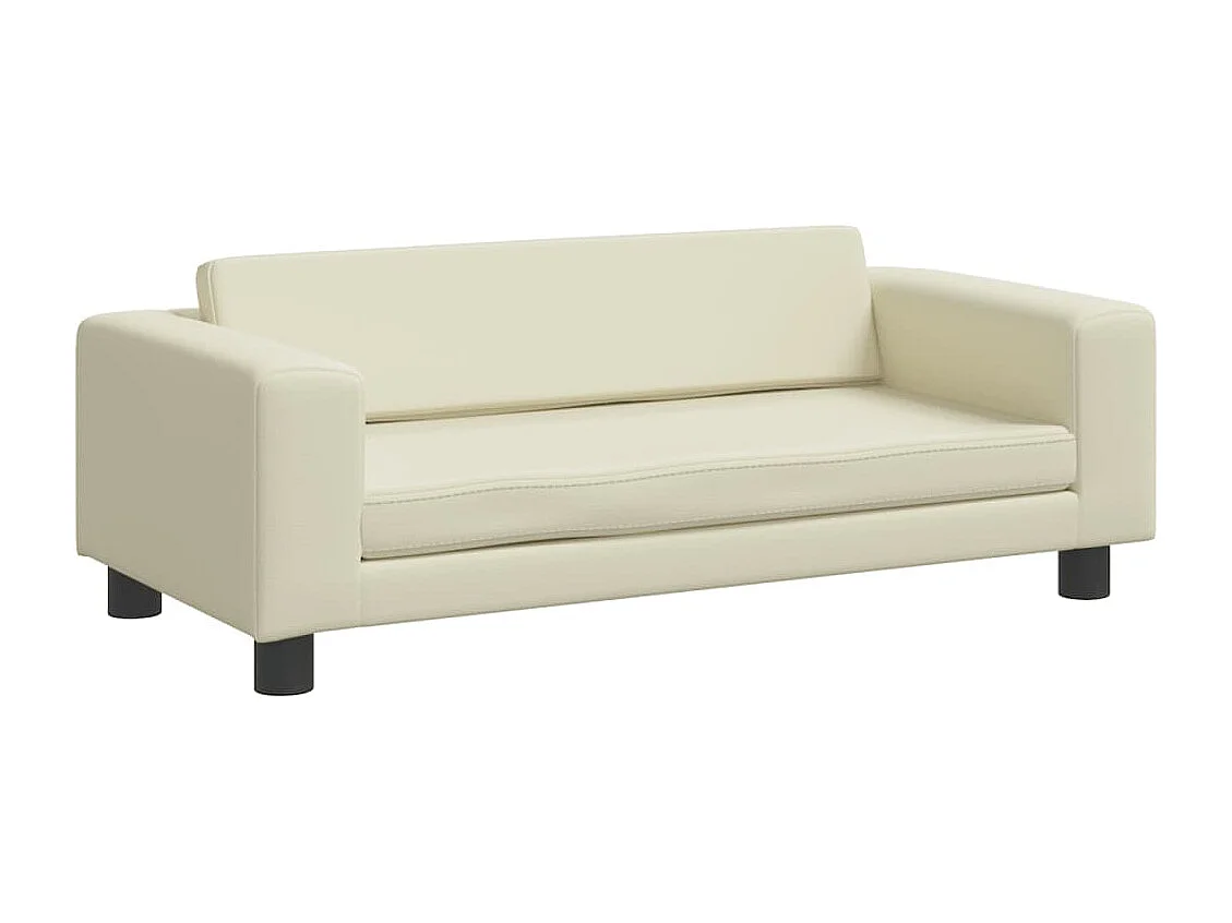 Grace  Lit pour cen avec extension crème 100x50x30 cm similicuir