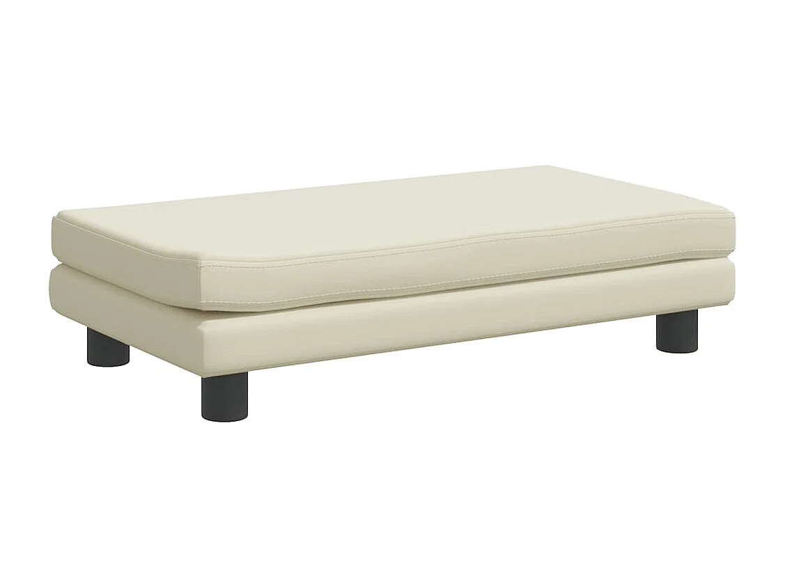 Grace  Lit pour cen avec extension crème 100x50x30 cm similicuir