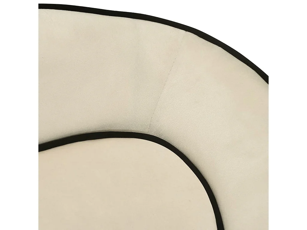 Angelika  Hondenbank 67x47x36 cm pluche crèmekleurig