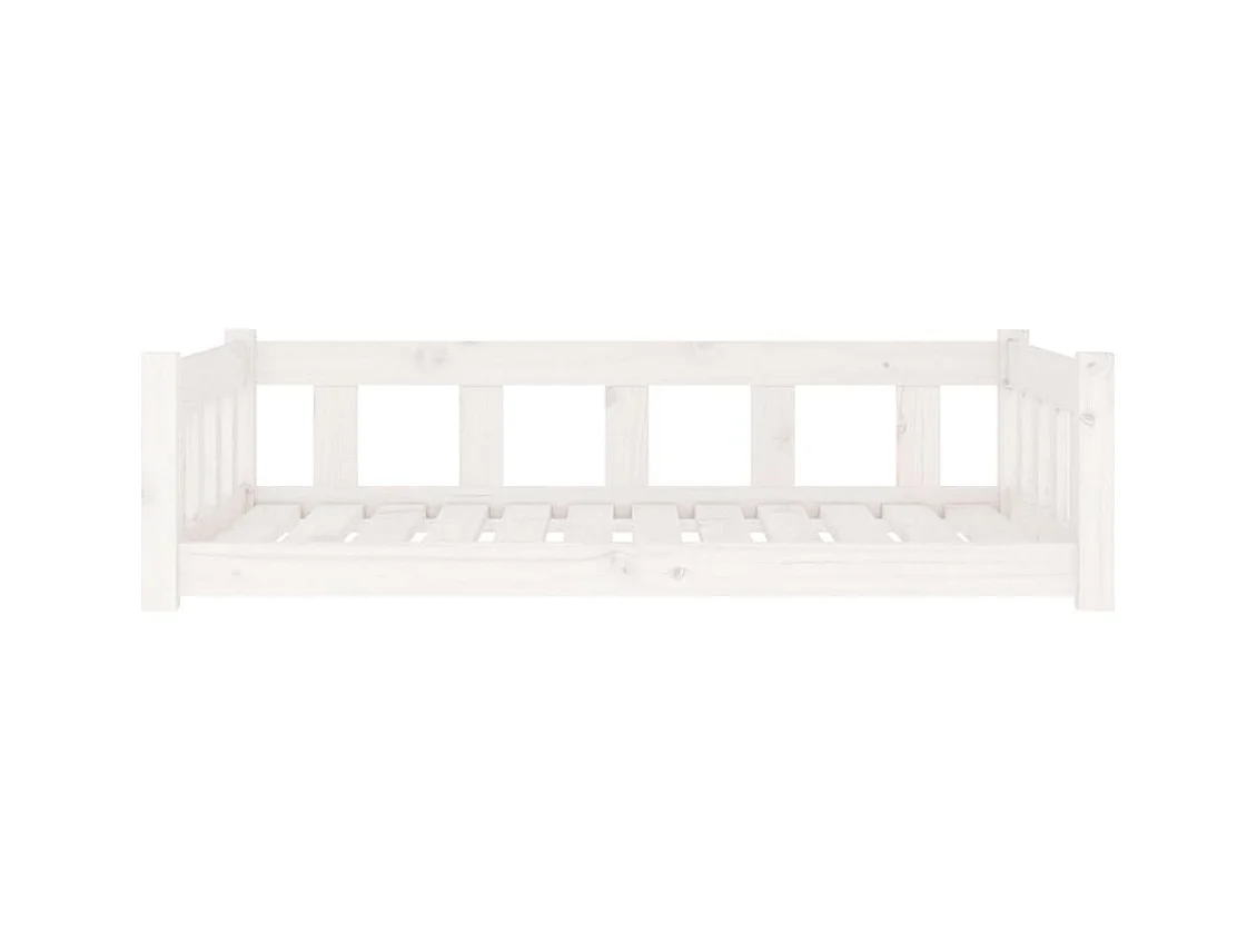 Rinara  Lit pour cen blanc 105,5x75,5x28 cm bois de pin solide
