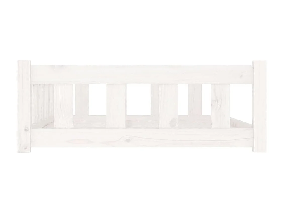 Rinara  Lit pour cen blanc 105,5x75,5x28 cm bois de pin solide