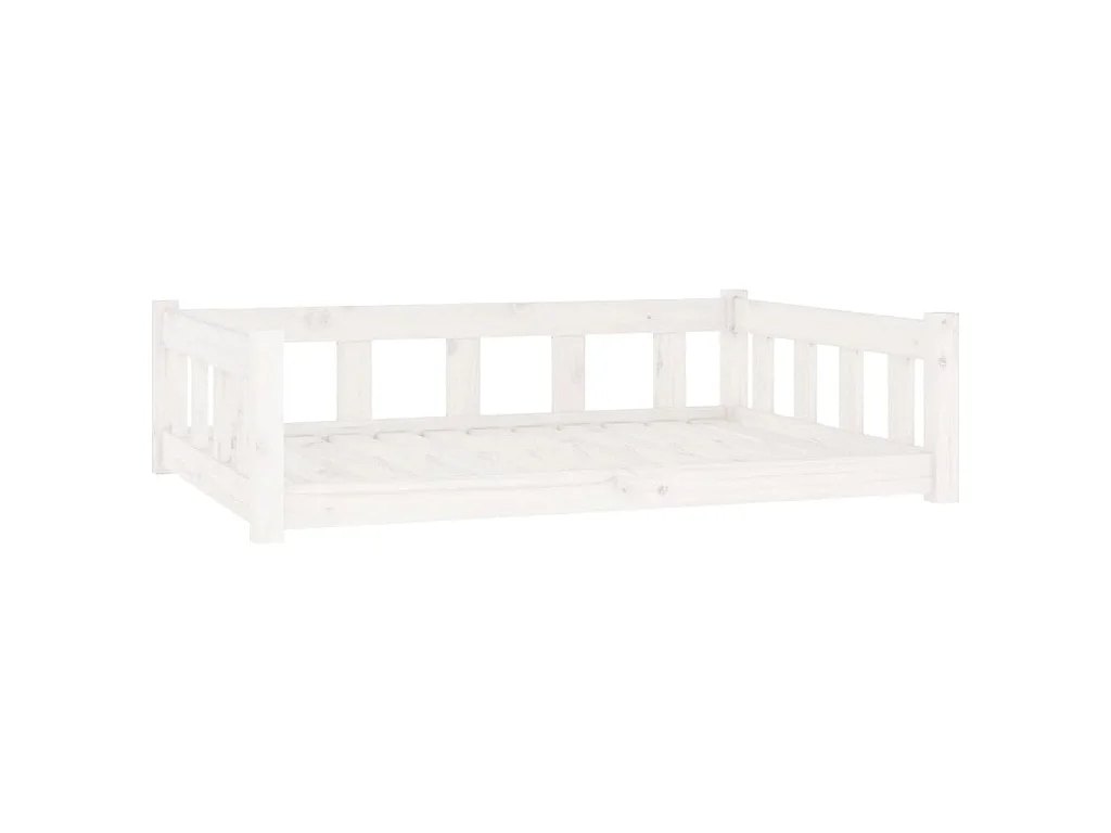 Rinara  Hondenmand 105,5x75,5x28 cm massief grenenhout wit