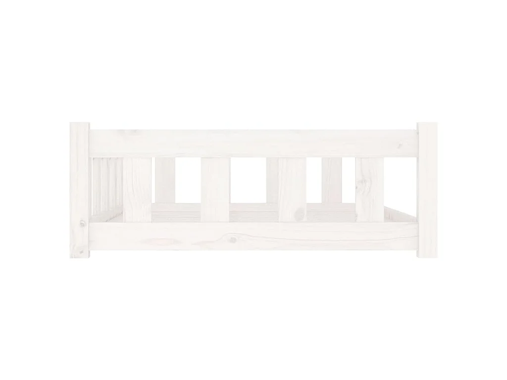 Rinara  Hondenmand 105,5x75,5x28 cm massief grenenhout wit