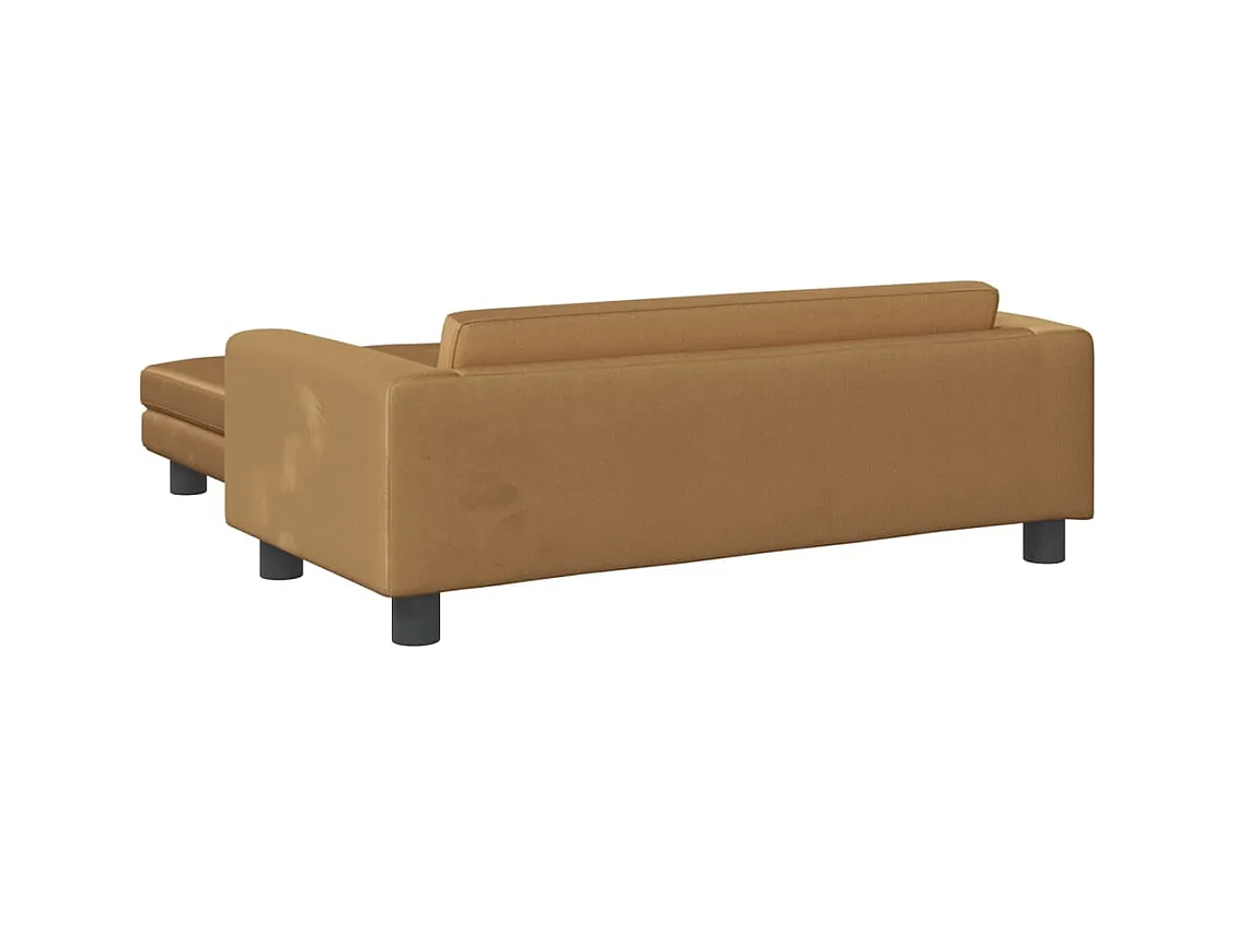 Grace  Lit pour cen avec extension marron 100x50x30 cm velours