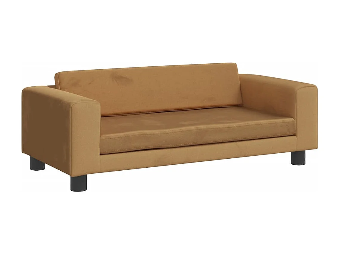 Grace  Lit pour cen avec extension marron 100x50x30 cm velours