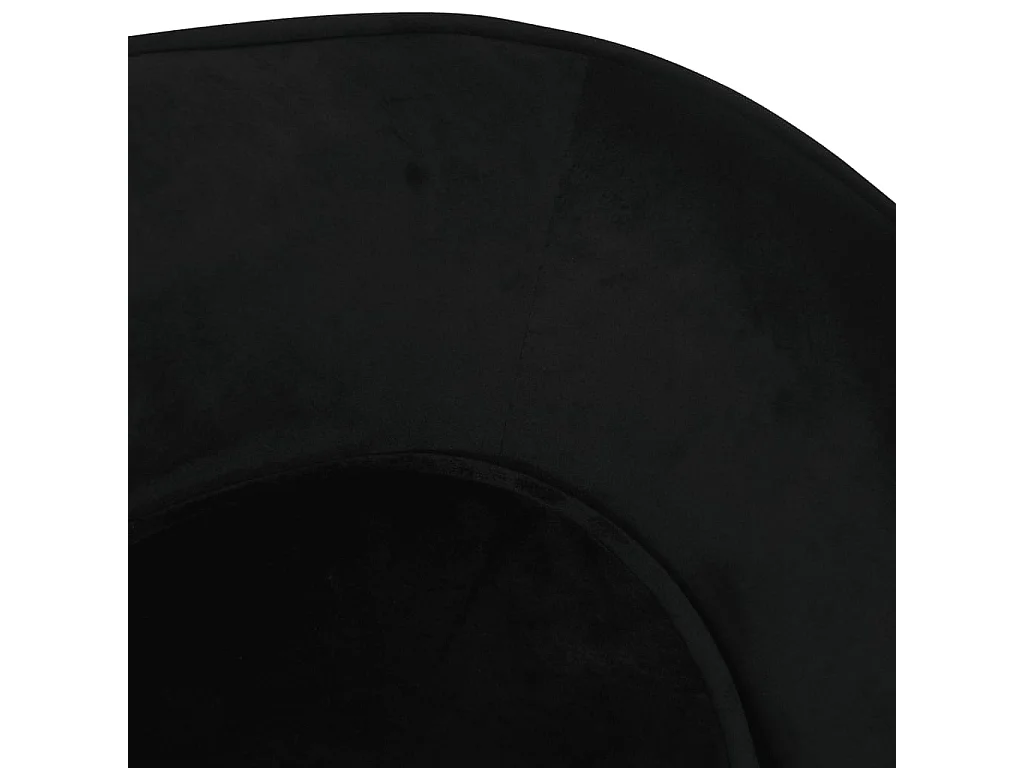 Angelika  Canapé pour cen Noir 67x47x36 cm Peluche