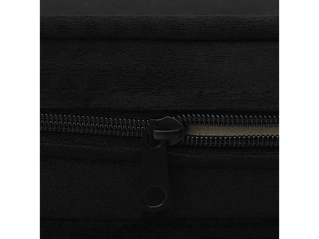 Angelika  Canapé pour cen Noir 67x47x36 cm Peluche