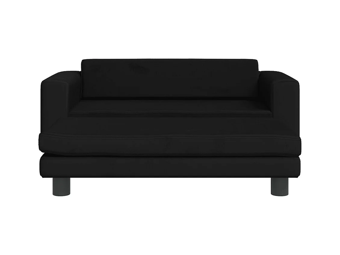 Grace  Lit pour cen avec extension noir 100x50x30 cm velours