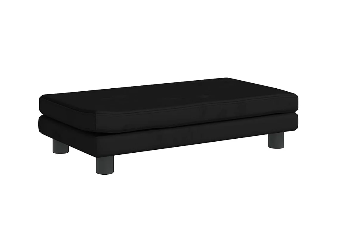 Grace  Lit pour cen avec extension noir 100x50x30 cm velours