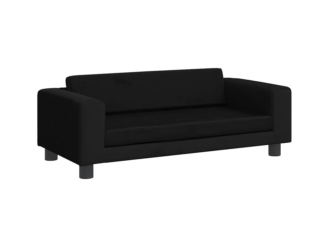Grace  Lit pour cen avec extension noir 100x50x30 cm velours