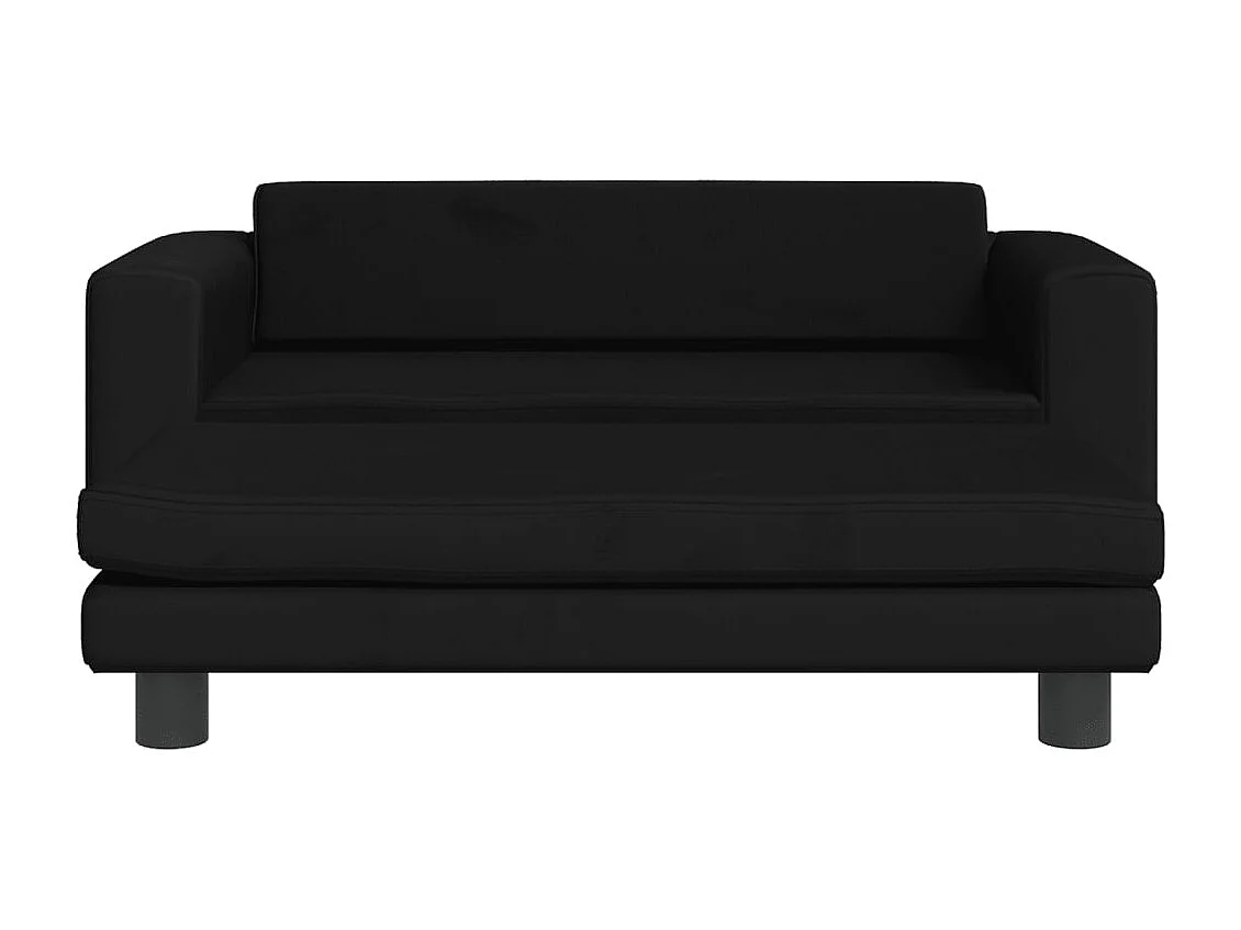 Grace  Lit pour cen avec extension noir 100x50x30 cm velours