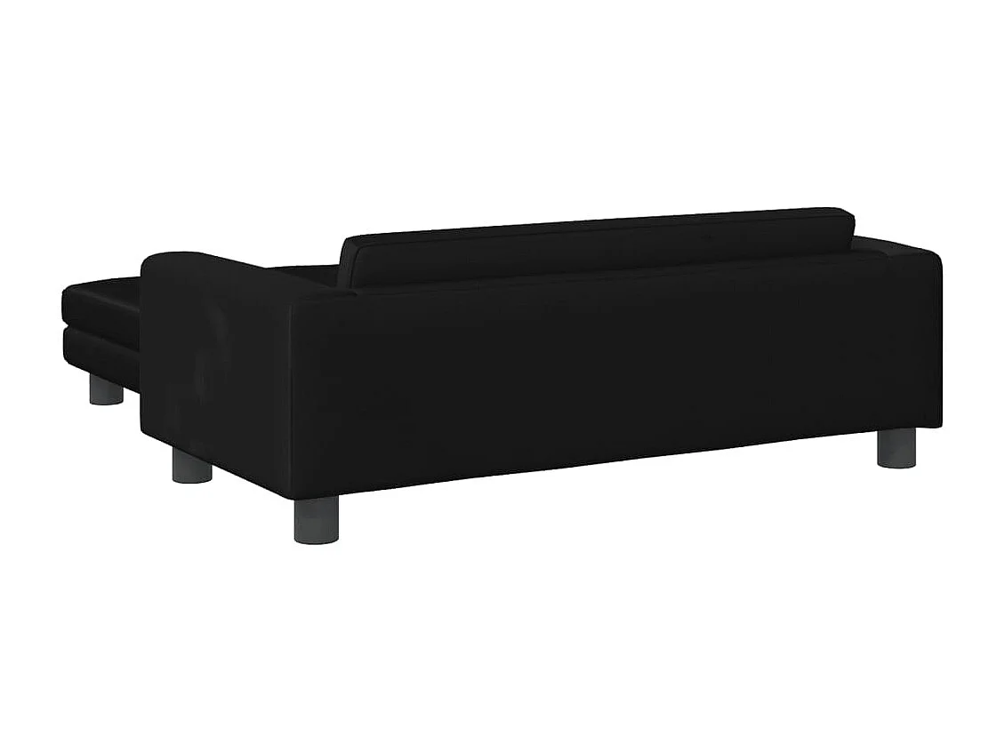 Grace  Lit pour cen avec extension noir 100x50x30 cm velours