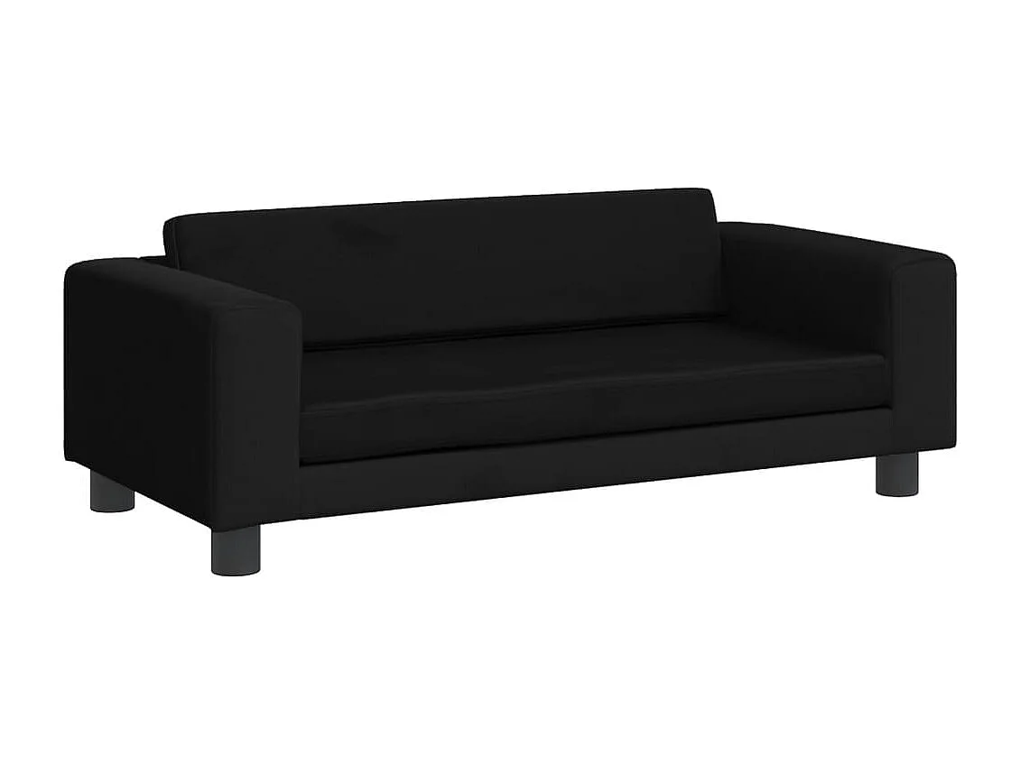 Grace  Lit pour cen avec extension noir 100x50x30 cm velours