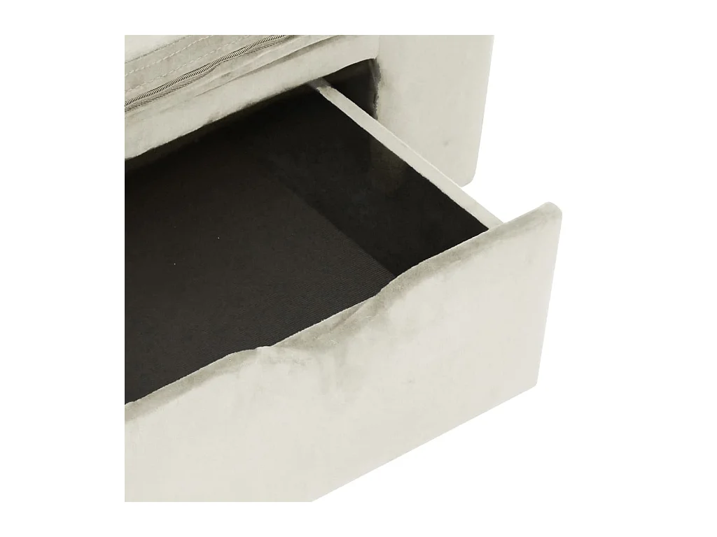 Mjorn  Canapé pour cen avec tiroir Crème 75x50x38 cm Peluche