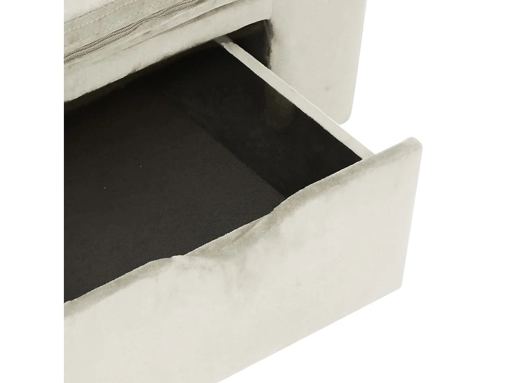 Mjorn  Canapé pour cen avec tiroir Crème 75x50x38 cm Peluche