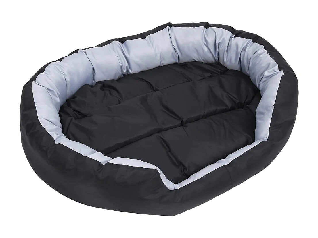 Iris Leigh  Coussin réversible lavable pour cen Gris et noir 110x80x23 cm