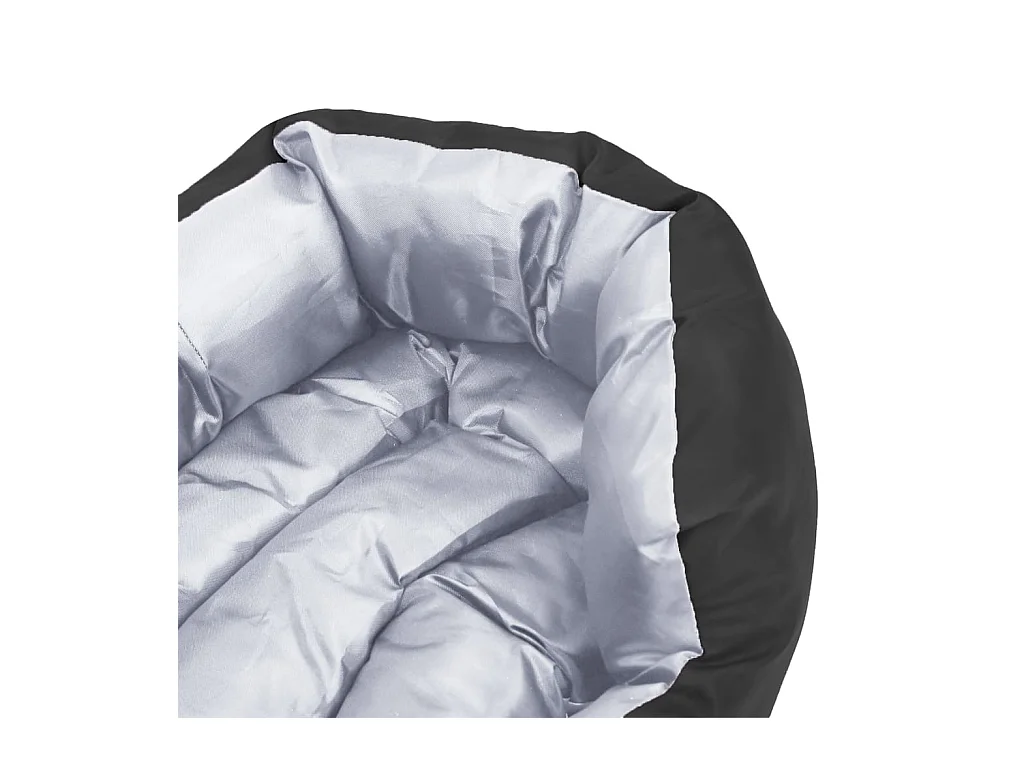 Iris Leigh  Coussin réversible lavable pour cen Gris et noir 65x50x20 cm