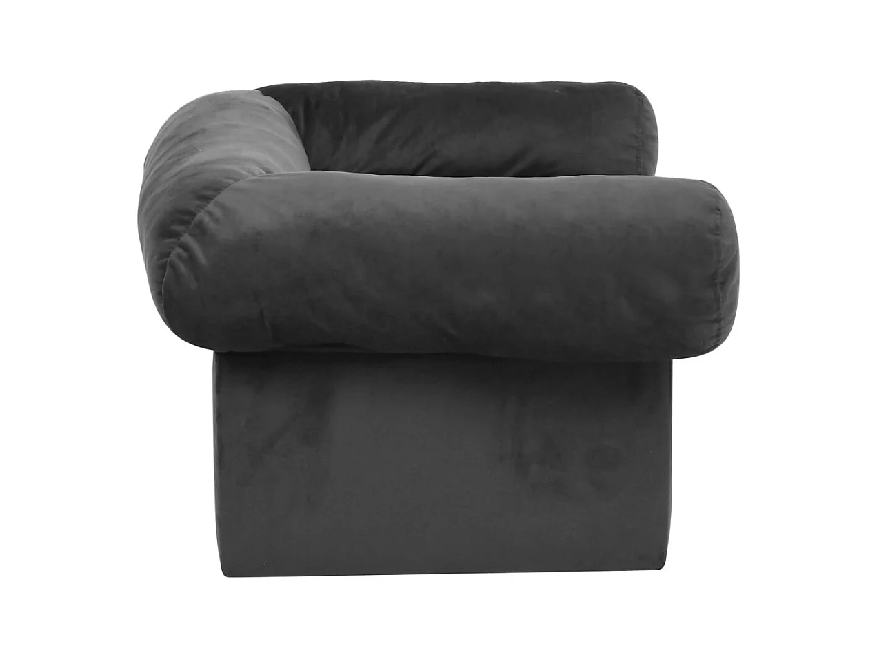 Mjorn  Canapé pour cen avec tiroir Gris foncé 75x50x38 cm Peluche