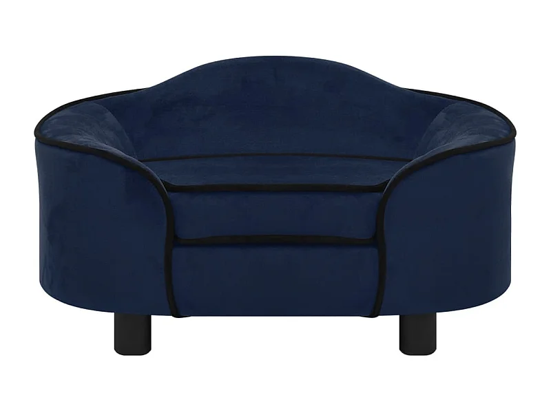 Angelika  Hondenbank 67x47x36 cm pluche blauw