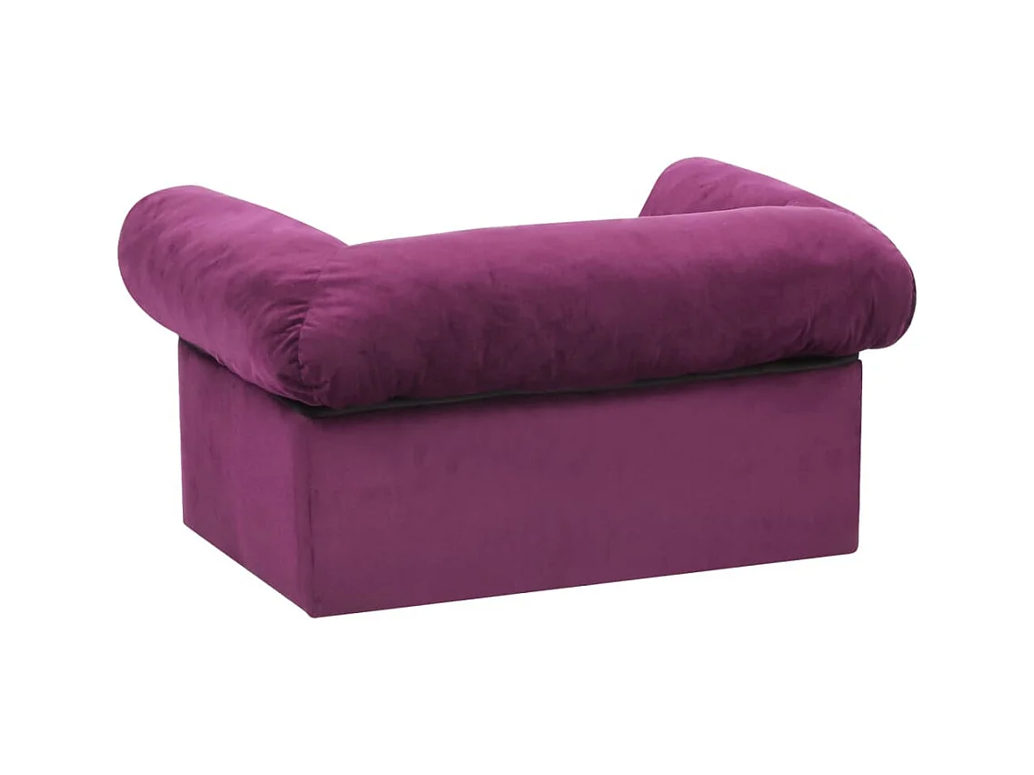 Mjorn  Canapé pour cen avec tiroir Bordeaux 75x50x38 cm Peluche