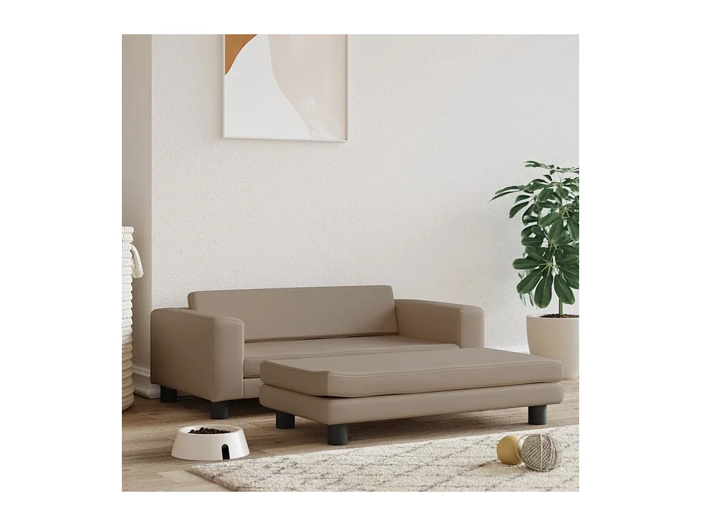Grace  Lit pour cen avec extension cappuccino 100x50x30cm similicuir