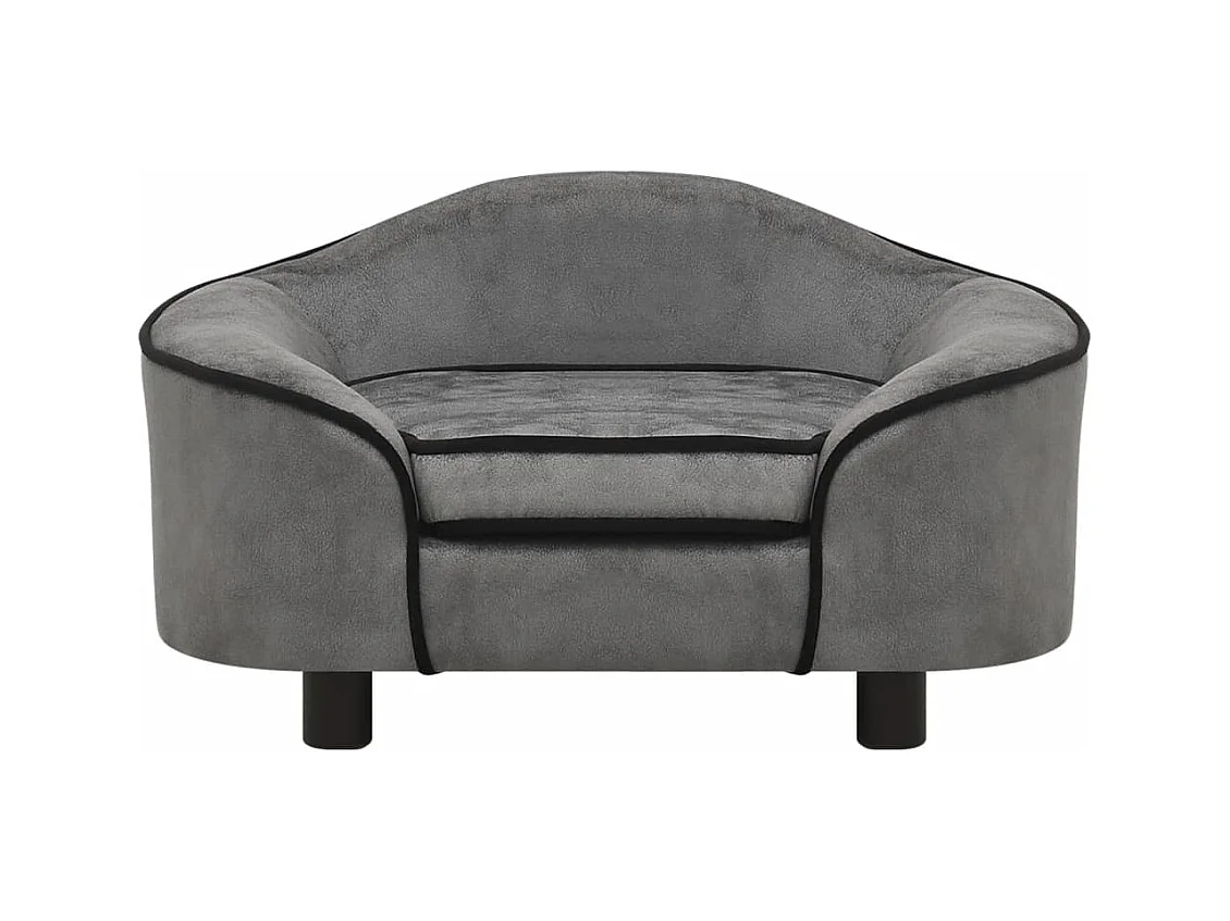 Angelika  Canapé pour cen Gris 67x47x36 cm Peluche