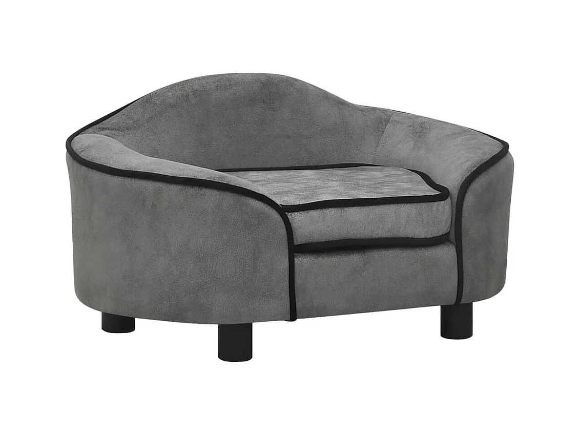 Angelika  Canapé pour cen Gris 67x47x36 cm Peluche