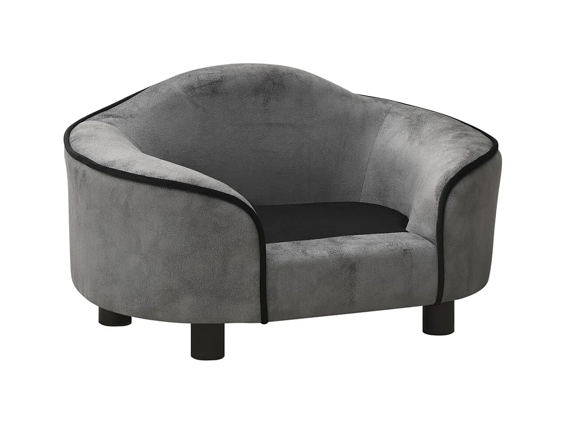 Angelika  Canapé pour cen Gris 67x47x36 cm Peluche