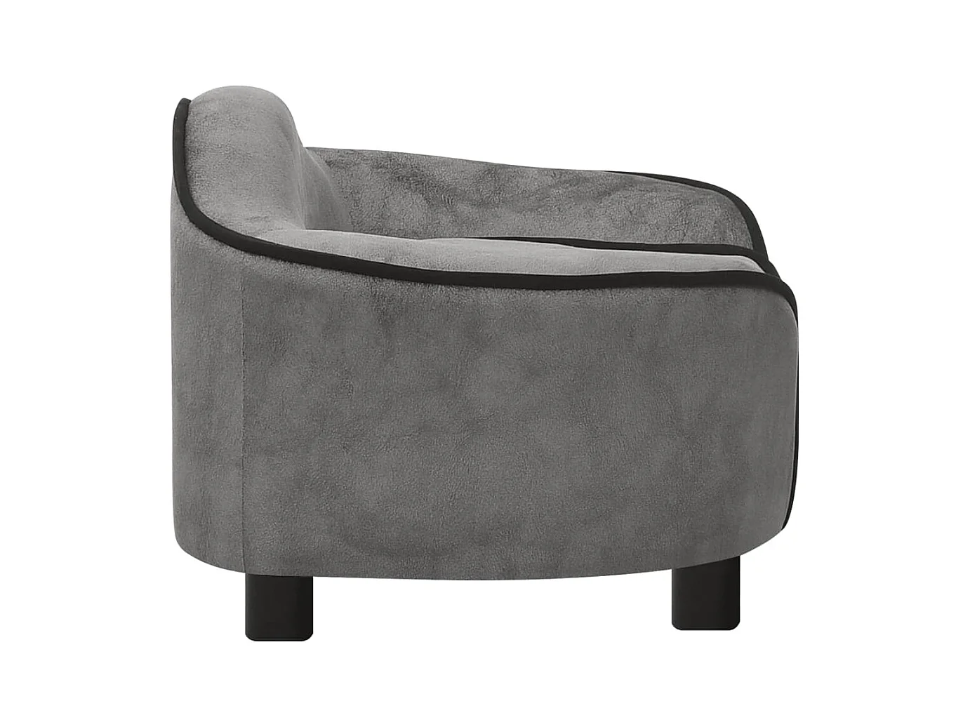 Angelika  Canapé pour cen Gris 67x47x36 cm Peluche