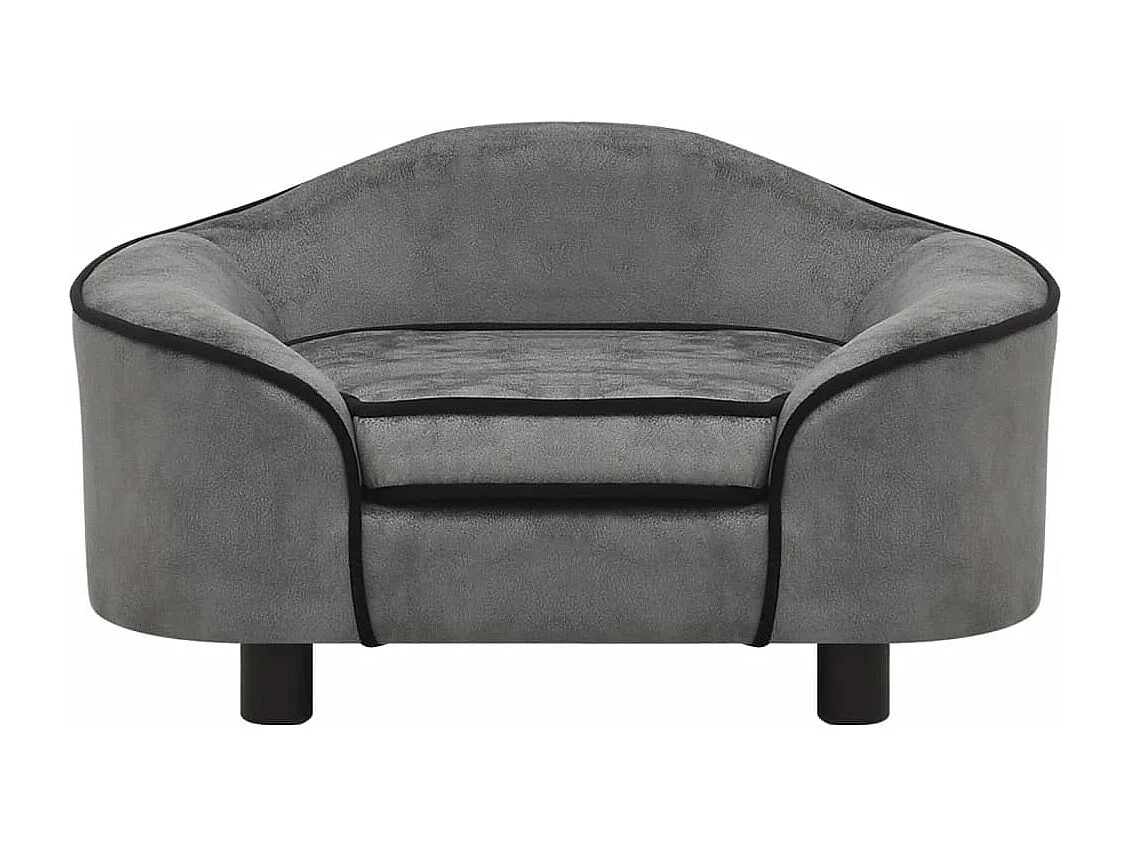 Angelika  Canapé pour cen Gris 67x47x36 cm Peluche