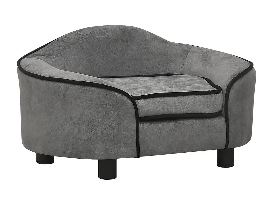 Angelika  Canapé pour cen Gris 67x47x36 cm Peluche