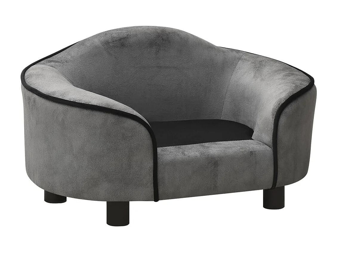 Angelika  Canapé pour cen Gris 67x47x36 cm Peluche