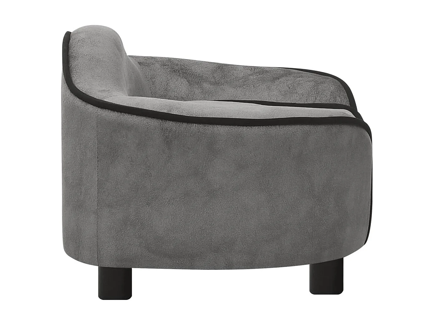 Angelika  Canapé pour cen Gris 67x47x36 cm Peluche