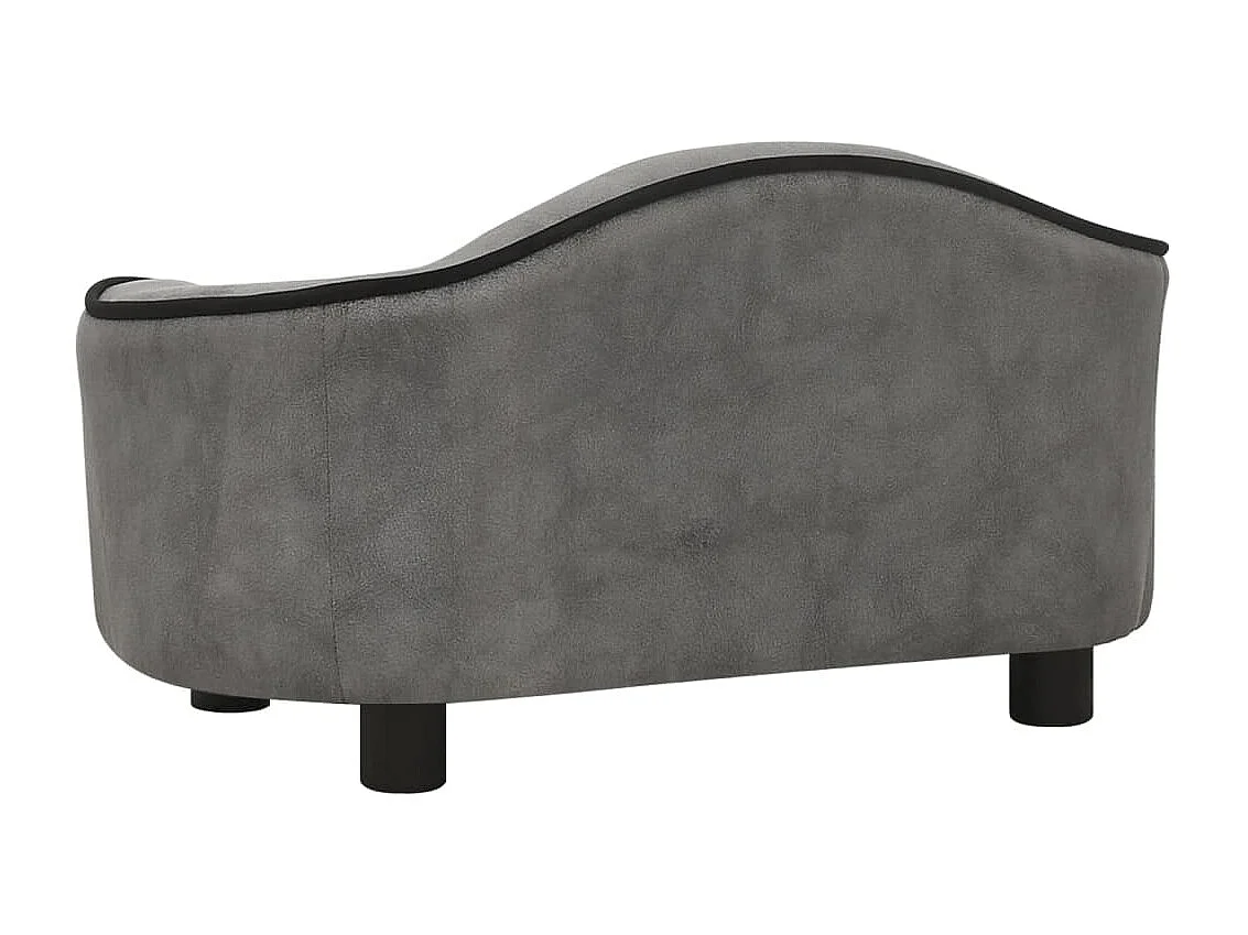 Angelika  Canapé pour cen Gris 67x47x36 cm Peluche