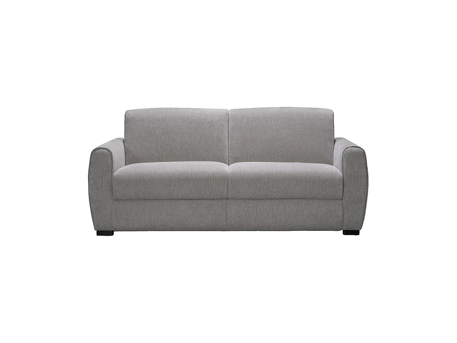 Habitat - Canapé convertible 3 places - Couchage 160 cm - Matelas 16 cm - Tissu chenille déperlant Lugano - Gris clair - Canberra