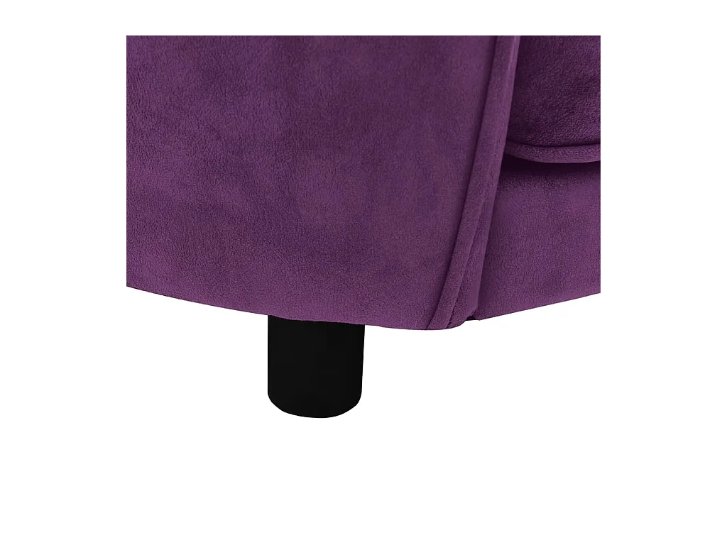 Oriana  Canapé pour cen Bordeaux 69x49x40 cm Peluche